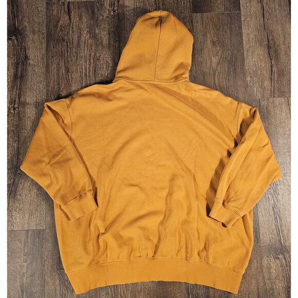 Nike Center Swoosh Gold Hoodie Center Check Size XXL Baggy Grunge - Picture 6 of 6